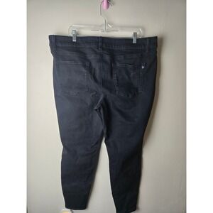 Maurices M Jeans Womens 22W Regular Mid Rise Skinny Black Denim Pants Plus Size